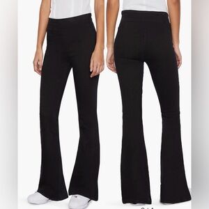 Frame Denim The Jet Set Flare Pull On Jean in Sheen Noir 2 (waist size 30-34)